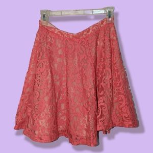 H&M Conscious Lace Overlay Skater Skirt in Size Small.